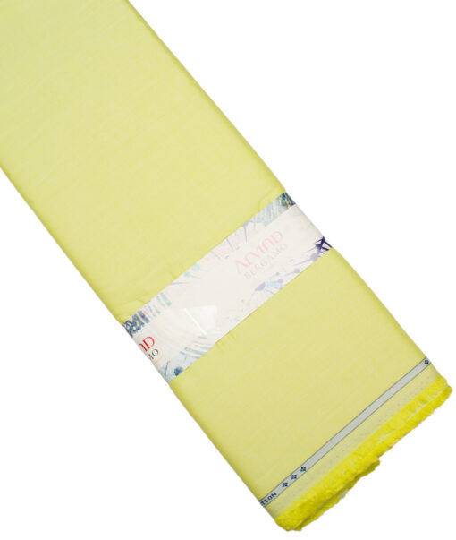 Arvind  Cotton Structured Shirting Fabric (Pear Green)