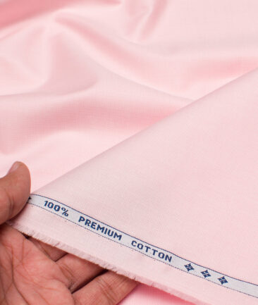 Arvind  Cotton Structured Shirting Fabric (Pink)