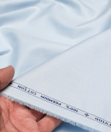 Arvind  Cotton Structured Shirting Fabric (Sky Blue)
