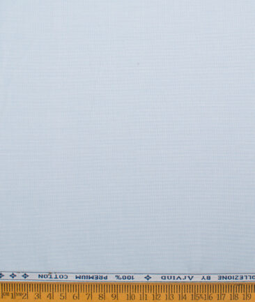 Arvind  Cotton Structured Shirting Fabric (Sky Blue)