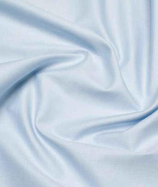 Arvind  Cotton Structured Shirting Fabric (Sky Blue)