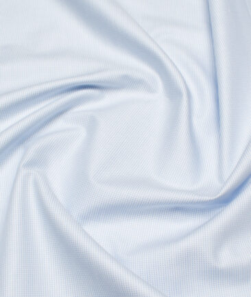 Arvind  Cotton Structured Shirting Fabric (Sky Blue)