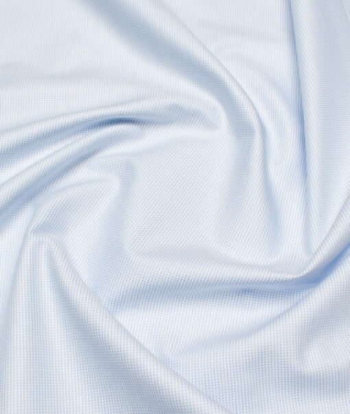 Arvind  Cotton Structured Shirting Fabric (Sky Blue)