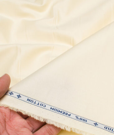 Arvind  Cotton Structured Shirting Fabric (Yellow)