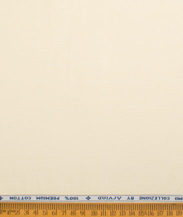 Arvind  Cotton Structured Shirting Fabric (Yellow)