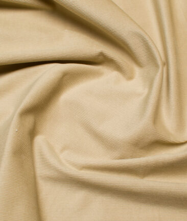 Arvind  Cotton Corduroy Striped  Shirting Fabric (Apache Brown)