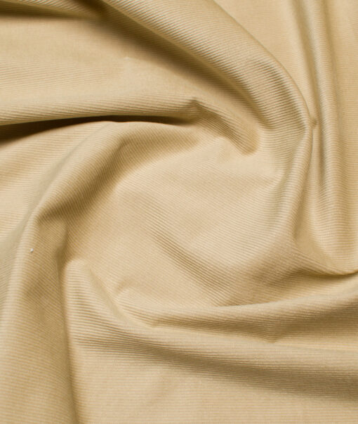 Arvind  Cotton Corduroy Striped  Shirting Fabric (Apache Brown)