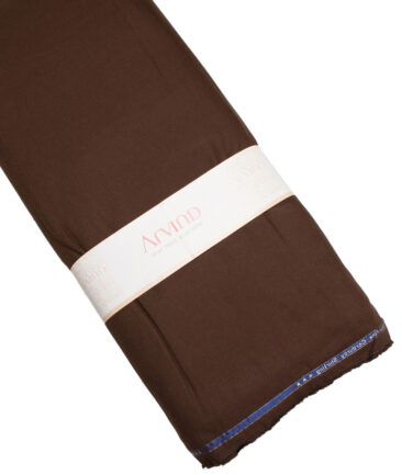 Arvind  Cotton Corduroy Striped  Shirting Fabric (Dark Chocolate Brown)