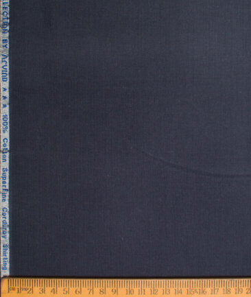 Arvind  Cotton Corduroy Striped  Shirting Fabric (Dark Grey)