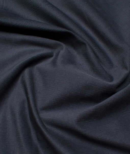 Arvind  Cotton Corduroy Striped  Shirting Fabric (Dark Grey)