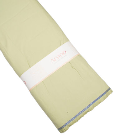 Arvind  Cotton Corduroy Striped  Shirting Fabric (Light Green)