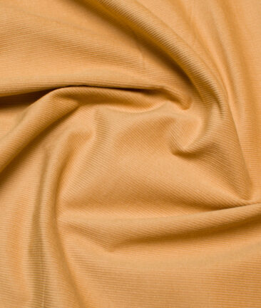 Arvind  Cotton Corduroy Striped  Shirting Fabric (Pale Orange)