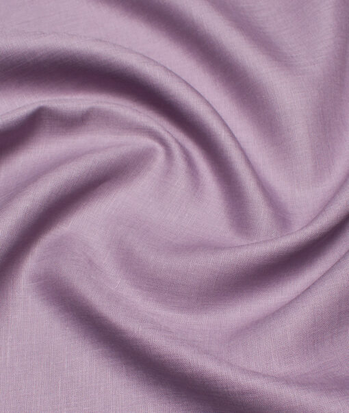 Burgoyne 60 LEA Irish Linen Solids Shirt or Kurta Fabric (Rum Purple)