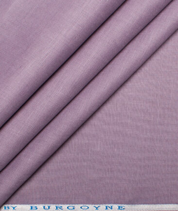 Burgoyne 60 LEA Irish Linen Solids Shirt or Kurta Fabric (Rum Purple)