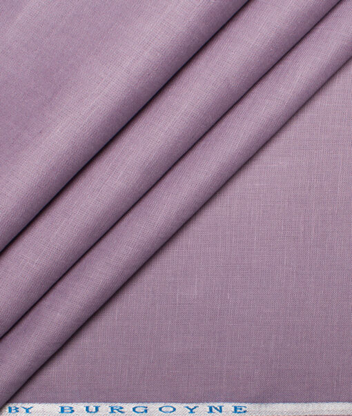 Burgoyne 60 LEA Irish Linen Solids Shirt or Kurta Fabric (Rum Purple)