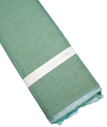 Burgoyne 60 LEA Irish Linen Self Design Shirt or Kurta Fabric (Oxley Green)