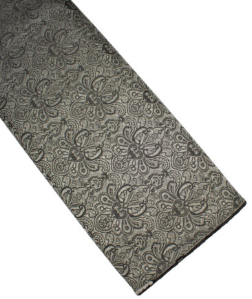 Don & Julio  Terry Rayon  Self Design  Ethnic Suiting Fabric (Black & Silver)