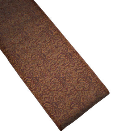 Don & Julio  Terry Rayon  Self Design  Ethnic Suiting Fabric (Maroon & Gold)