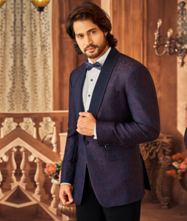 Ethnair by Siyaram's  Terry Rayon  Self Design  Ethnic Suiting Fabric (Purple)