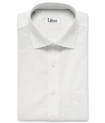 Soktas 100/2 Giza Cotton Striped Shirting Fabric (White)