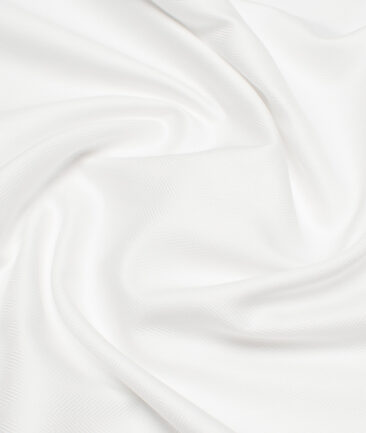 Soktas 100/2 Giza Cotton Striped Shirting Fabric (White)