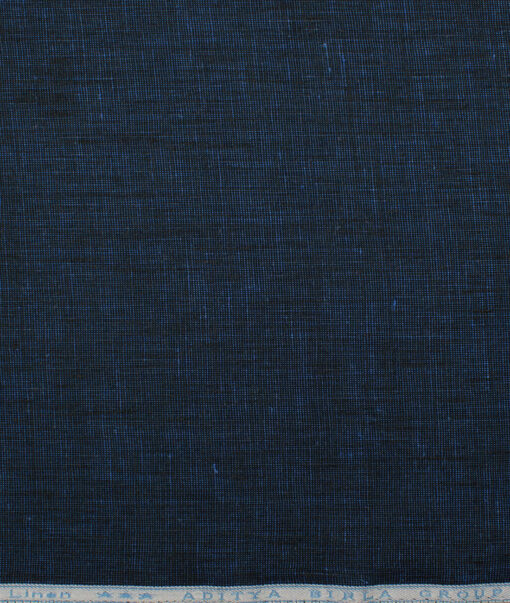 Linen Club 40 LEA Structured European Linen Suiting Fabric (Dark Royal Blue)