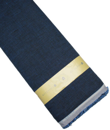 Linen Club 40 LEA Structured European Linen Suiting Fabric (Dark Royal Blue)
