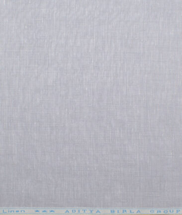Linen Club 40 LEA Solids European Linen Suiting Fabric (Light Grey)