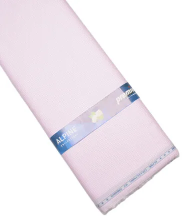 Premier Mills 2 Ply 50's Giza Cotton Checks Shirting Fabric (Pink)