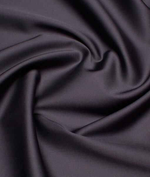 Luhtai  Cotton Solids Shirting Fabric (Dark Grey)