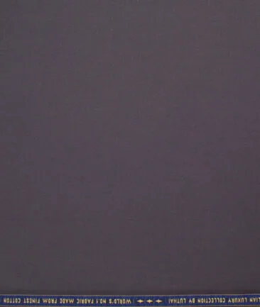 Luhtai  Cotton Solids Shirting Fabric (Dark Grey)