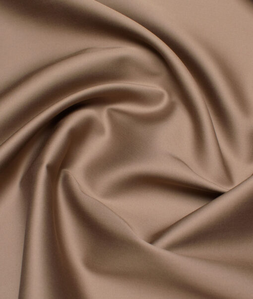Luhtai  Cotton Solids Shirting Fabric (Pale Taupe Brown)