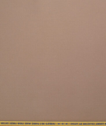 Luhtai  Cotton Solids Shirting Fabric (Pale Taupe Brown)