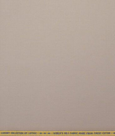 Luhtai  Cotton Solids Shirting Fabric (Soft Amber Brown)
