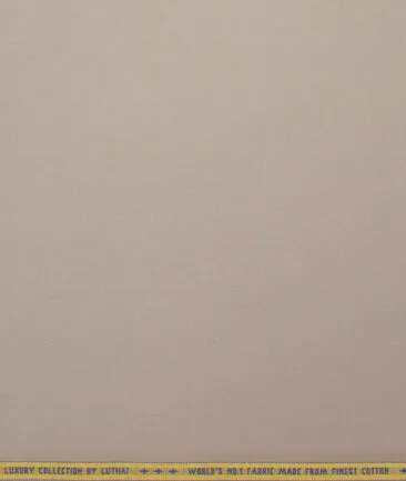 Luhtai  Cotton Solids Shirting Fabric (Soft Amber Brown)