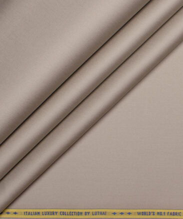 Luhtai  Cotton Solids Shirting Fabric (Soft Amber Brown)