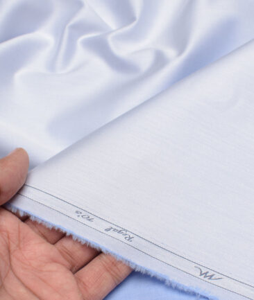 Tessitura Monti 2 Ply 70's Giza Cotton Solids Shirting Fabric (Sky Blue)