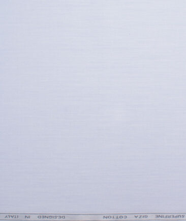Tessitura Monti 2 Ply 70's Giza Cotton Solids Shirting Fabric (Sky Blue)