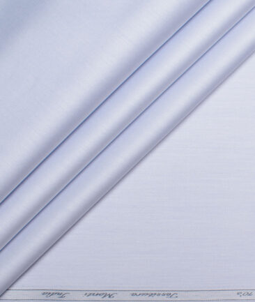Tessitura Monti 2 Ply 70's Giza Cotton Solids Shirting Fabric (Sky Blue)