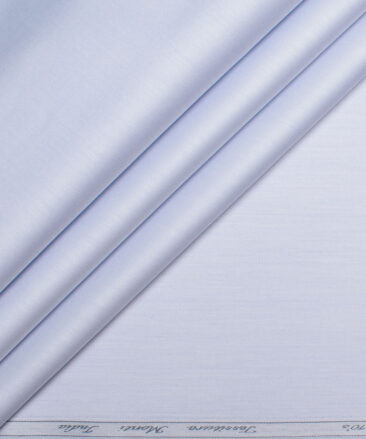 Tessitura Monti 2 Ply 70's Giza Cotton Solids Shirting Fabric (Sky Blue)