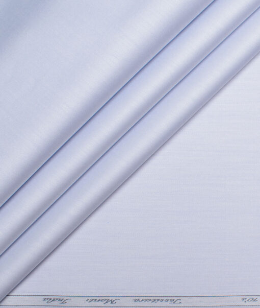 Tessitura Monti 2 Ply 70's Giza Cotton Solids Shirting Fabric (Sky Blue)