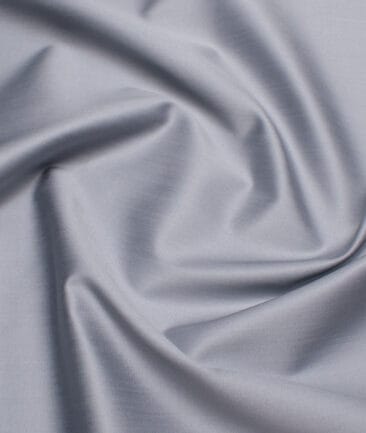 Tessitura Monti 2 Ply 70's Giza Cotton Solids Shirting Fabric (Silver Grey)
