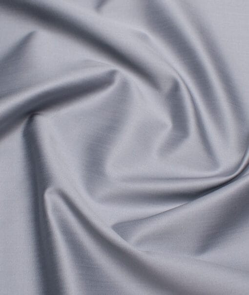 Tessitura Monti 2 Ply 70's Giza Cotton Solids Shirting Fabric (Silver Grey)