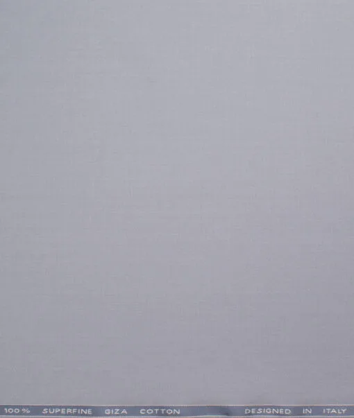 Tessitura Monti 2 Ply 70's Giza Cotton Solids Shirting Fabric (Silver Grey)