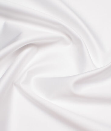 Tessitura Monti 2 Ply 70's Giza Cotton Solids Shirting Fabric (White)