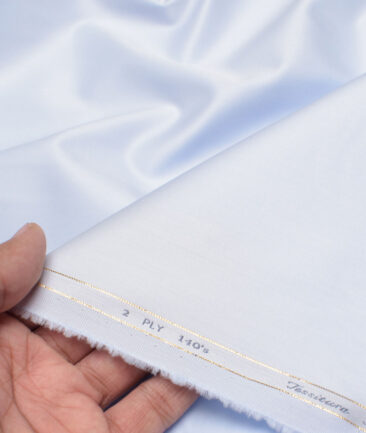 Tessitura Monti 2 Ply 140's Supima Cotton Solids Shirting Fabric (Sky Blue)