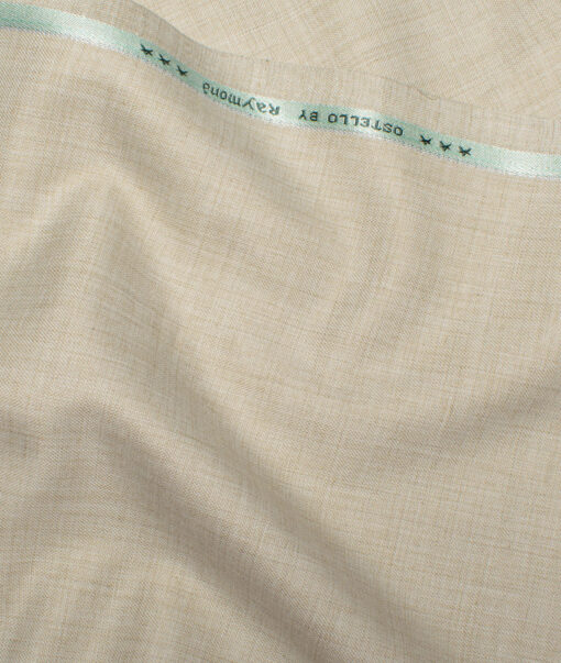 Raymond  Self Design Poly Viscose Suiting Fabric (Beige)