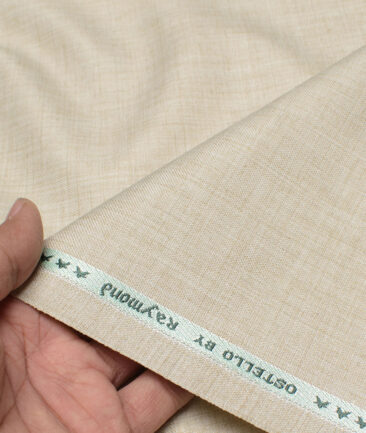 Raymond  Self Design Poly Viscose Suiting Fabric (Beige)