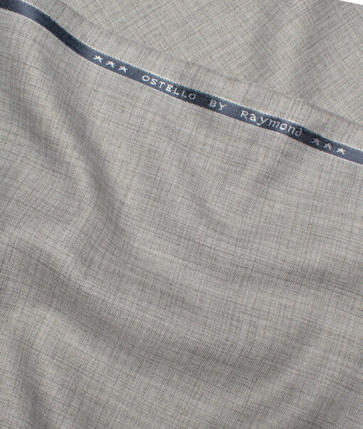 Raymond  Self Design Poly Viscose Suiting Fabric (Light Grey)