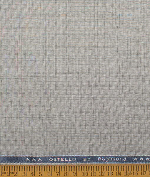 Raymond  Self Design Poly Viscose Suiting Fabric (Light Grey)